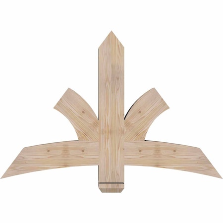 Ekena Millwork Davenport Smooth Timber Gable Bracket, Douglas Fir, 48"W x 32"H x 5 1/2"D x 5 1/2"F, 16/12 Pitch GBW048X32X0606DAV00SDF
